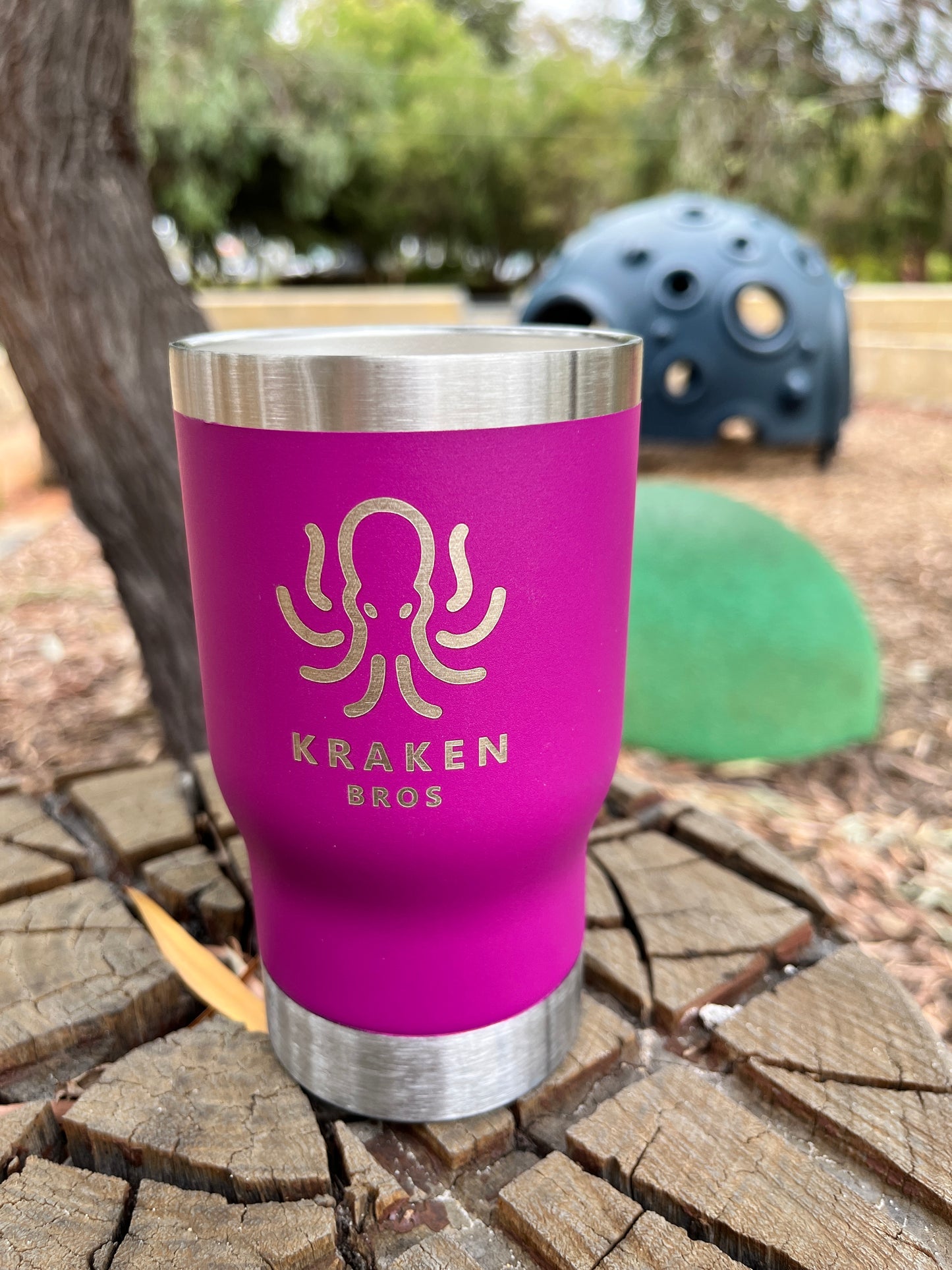 Kraken Bros 14oz Beverage Cooler & Coffee Cup: Hot, Cold, & Cracking Open Fun with Built-In Bottle Opener!